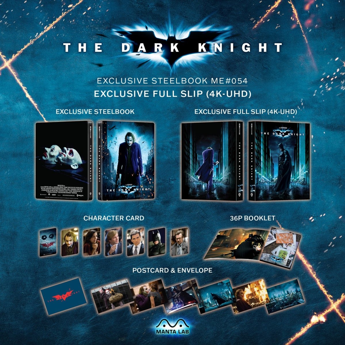 [ME54] The Dark Knight Steelbook (Full Slip) in - STEELBOOK by WARNER | Collectong