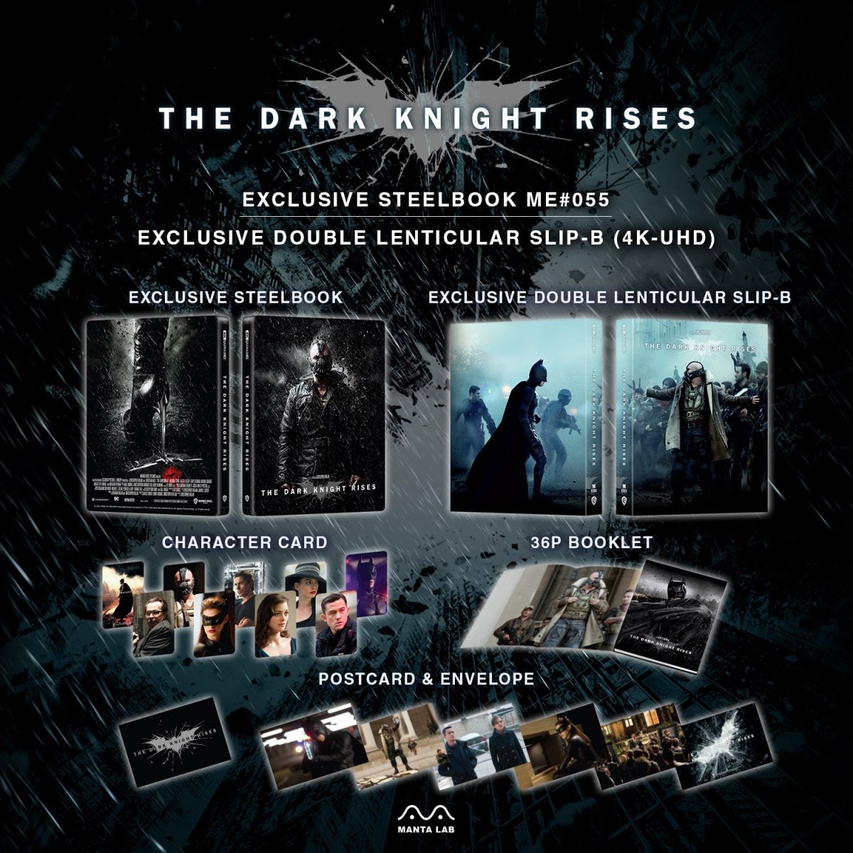 [ME55] The Dark Knight Rises Steelbook (Double Lenticular Full Slip-B) in - STEELBOOK by WARNER | Collectong