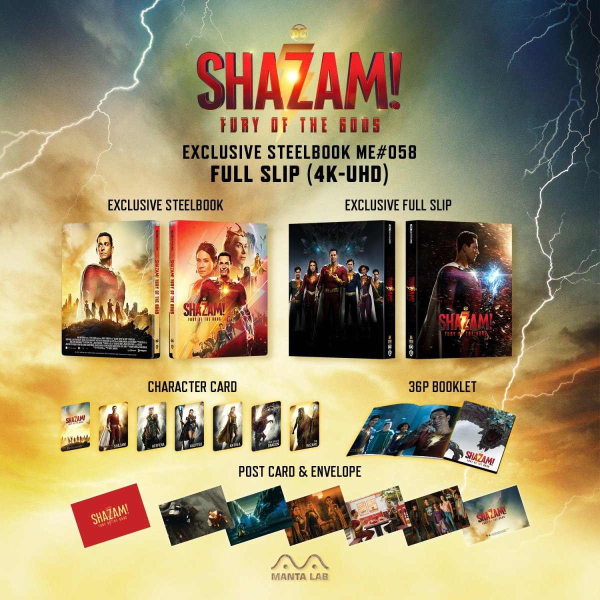 [ME58] Shazam! Fury of Gods Steelbook (Full Slip) in - STEELBOOK by WARNER | Collectong
