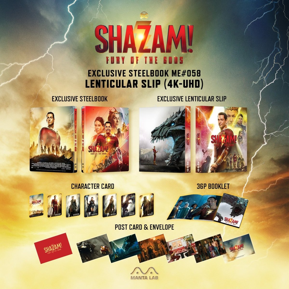 [ME58] Shazam! Fury of Gods Steelbook (Lenticular Full Slip) in - STEELBOOK by WARNER | Collectong