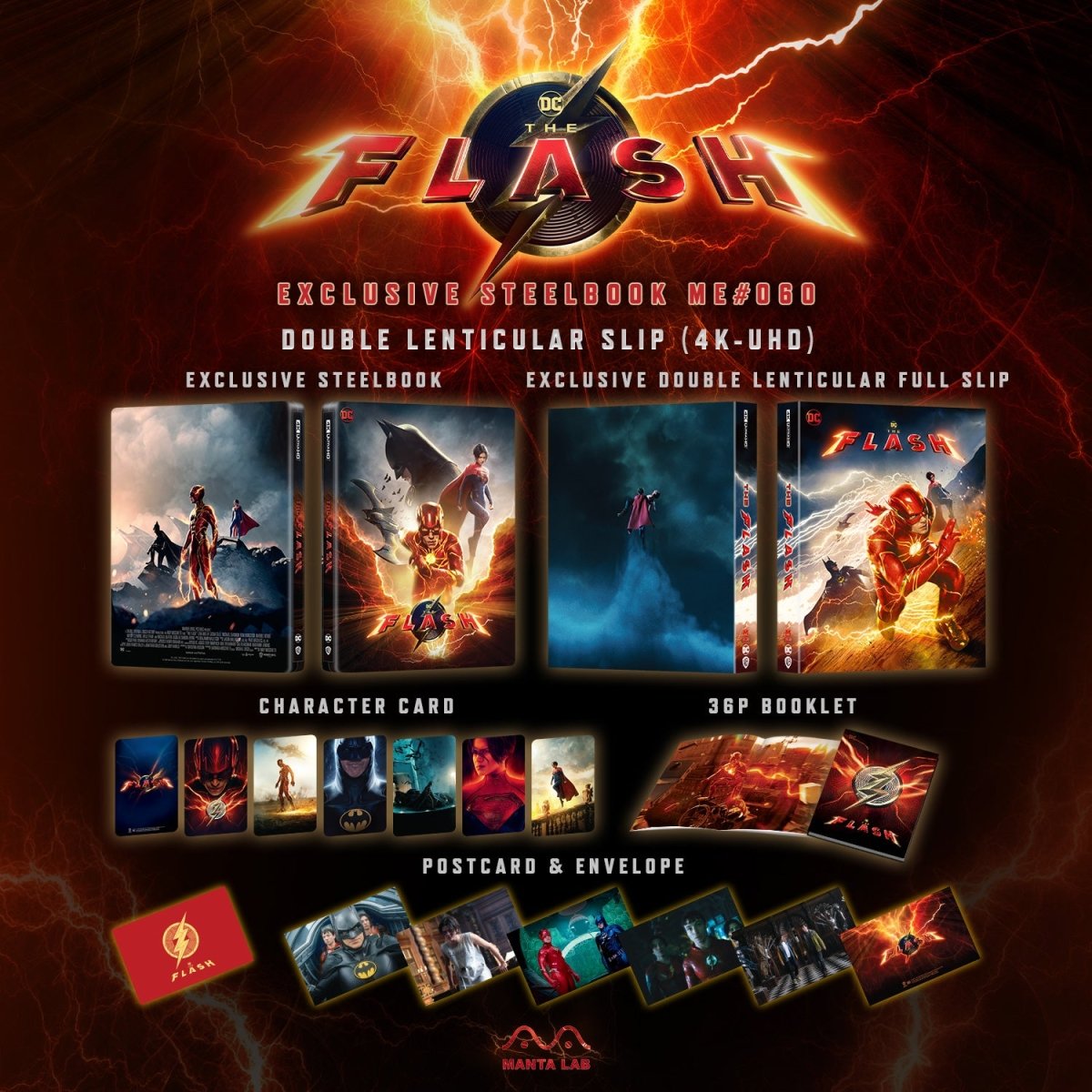 [ME60] The Flash Steelbook (Double Lenticular Full Slip) in - STEELBOOK by WARNER | Collectong