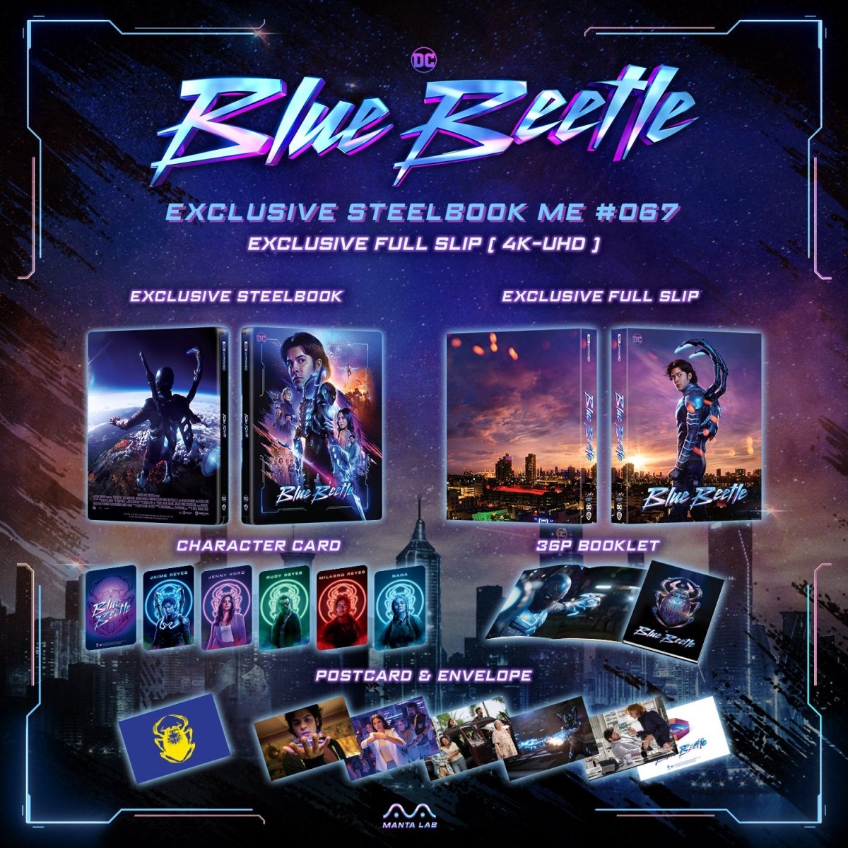 [ME67] Blue Beetle Steelbook (Full Slip) in - STEELBOOK by WARNER | Collectong