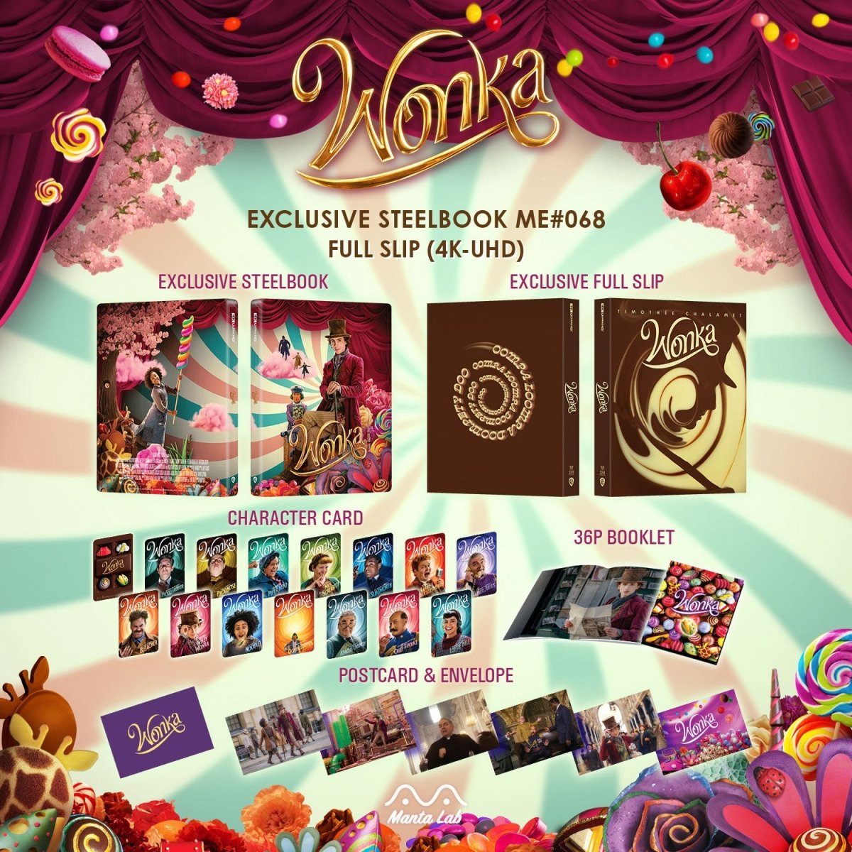 [ME68] Wonka Steelbook (Full Slip) in - STEELBOOK by WARNER | Collectong