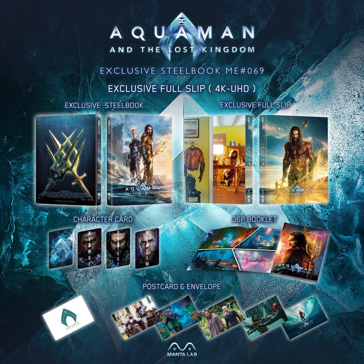 [ME69] Aquaman and The Lost Kingdom Steelbook (Full Slip) in - STEELBOOK by WARNER | Collectong