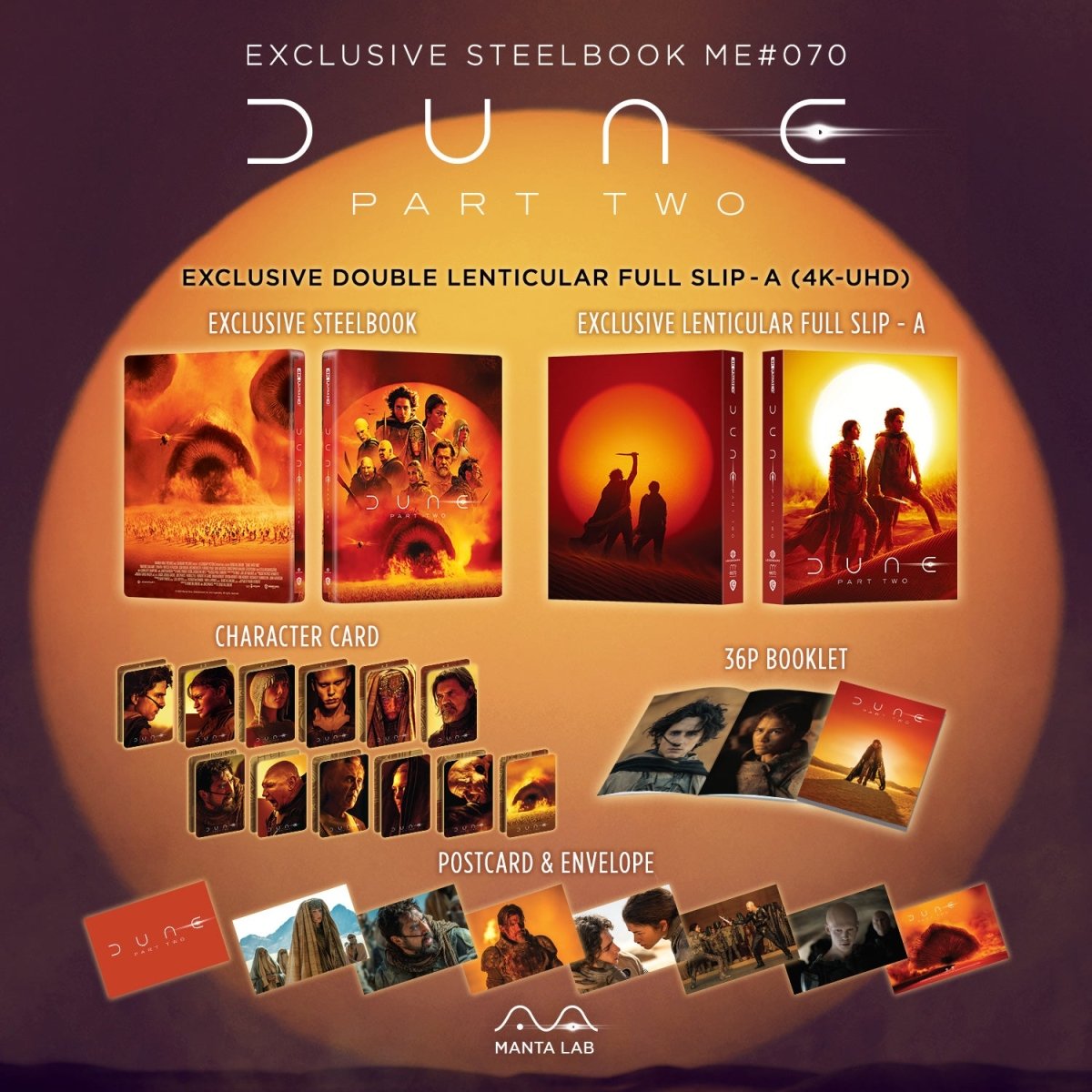 [ME70] Dune: Part Two Steelbook (Double Lenticular Full Slip-A) in - STEELBOOK by WARNER | Collectong