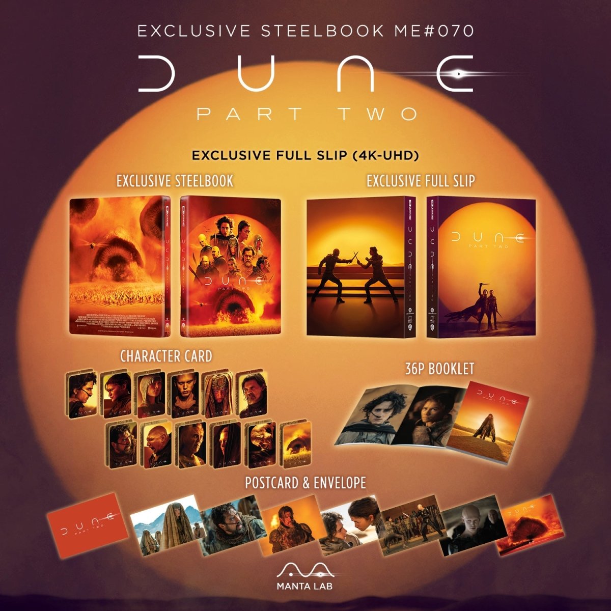 [ME70] Dune: Part Two Steelbook (Full Slip) in - STEELBOOK by WARNER | Collectong
