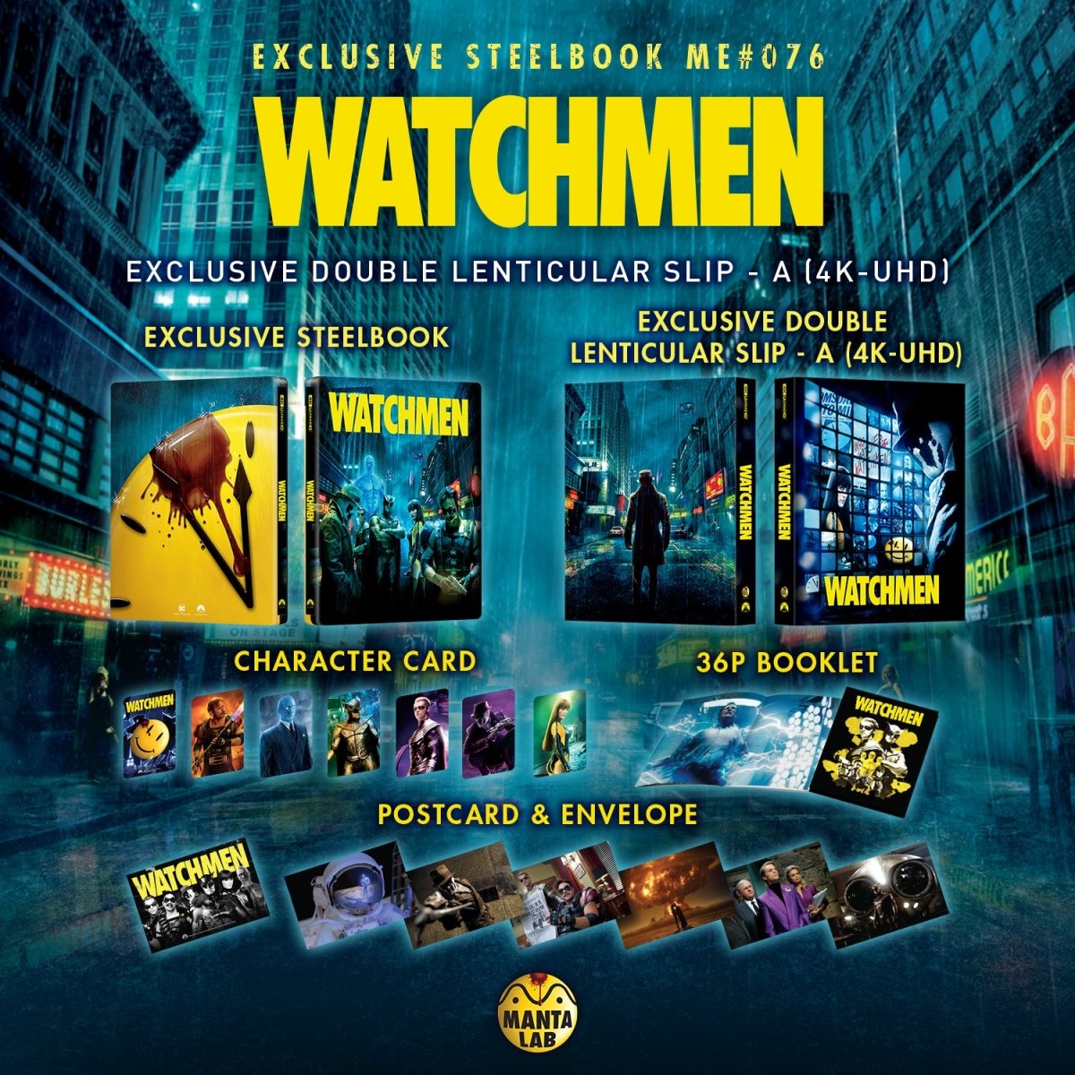 [ME76] Watchmen Steelbook (Double Lenticular Full Slip-A) in - STEELBOOK by WARNER | Collectong