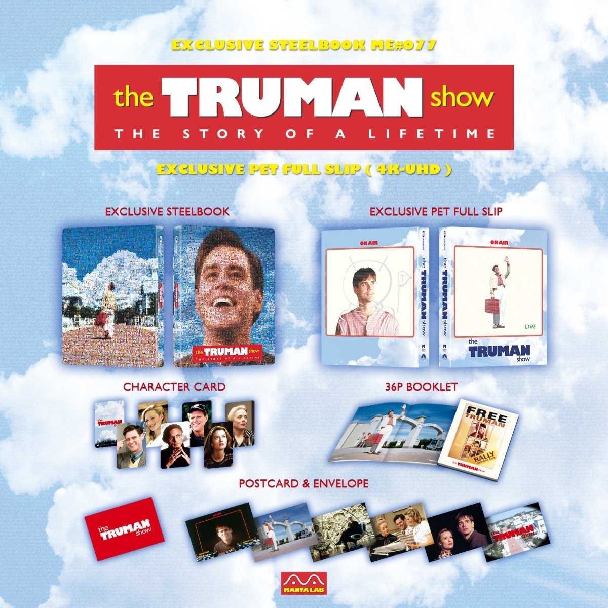 [ME77] The Truman Show Steelbook (Full Slip-PET) in - STEELBOOK by WARNER | Collectong