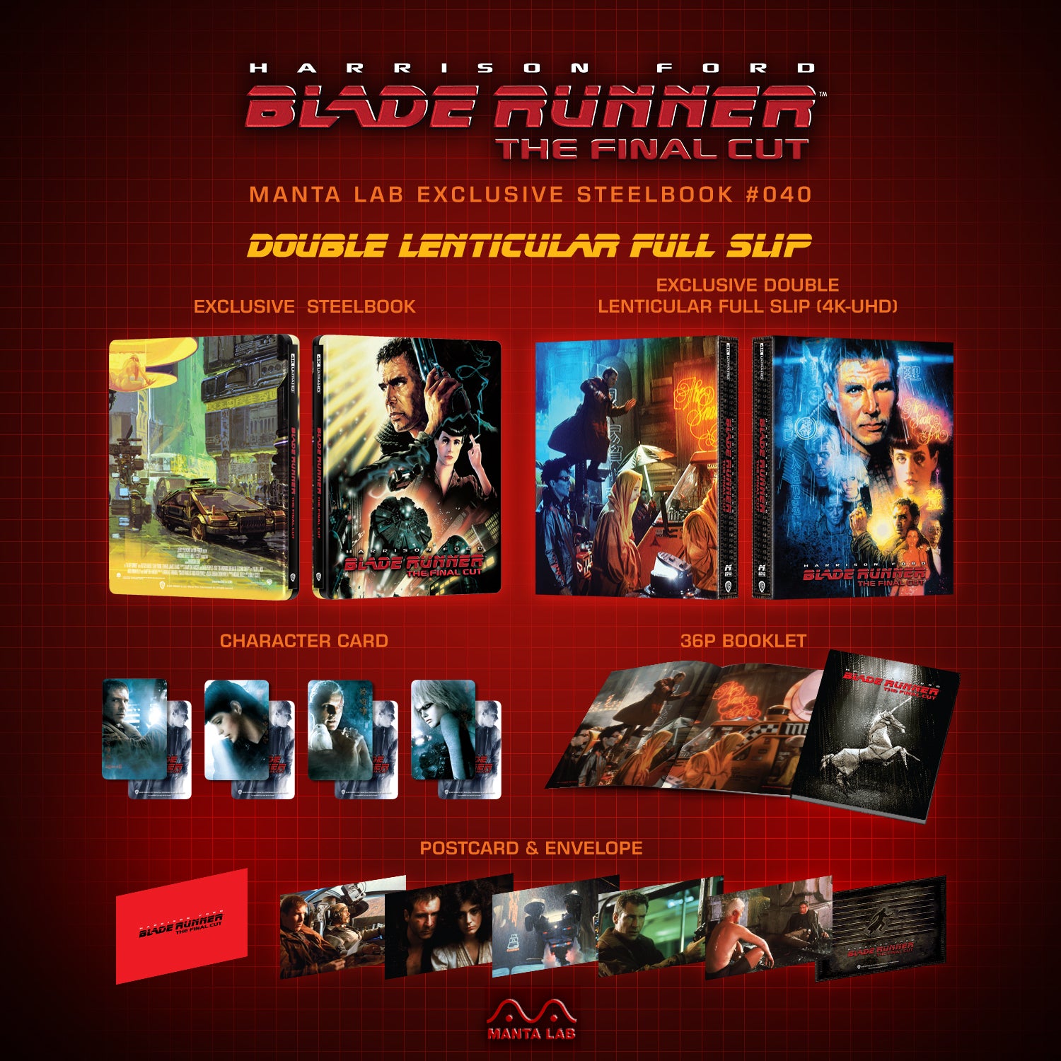 [ME#40] Blade Runner Steelbook (Double Lenticular Full Slip)