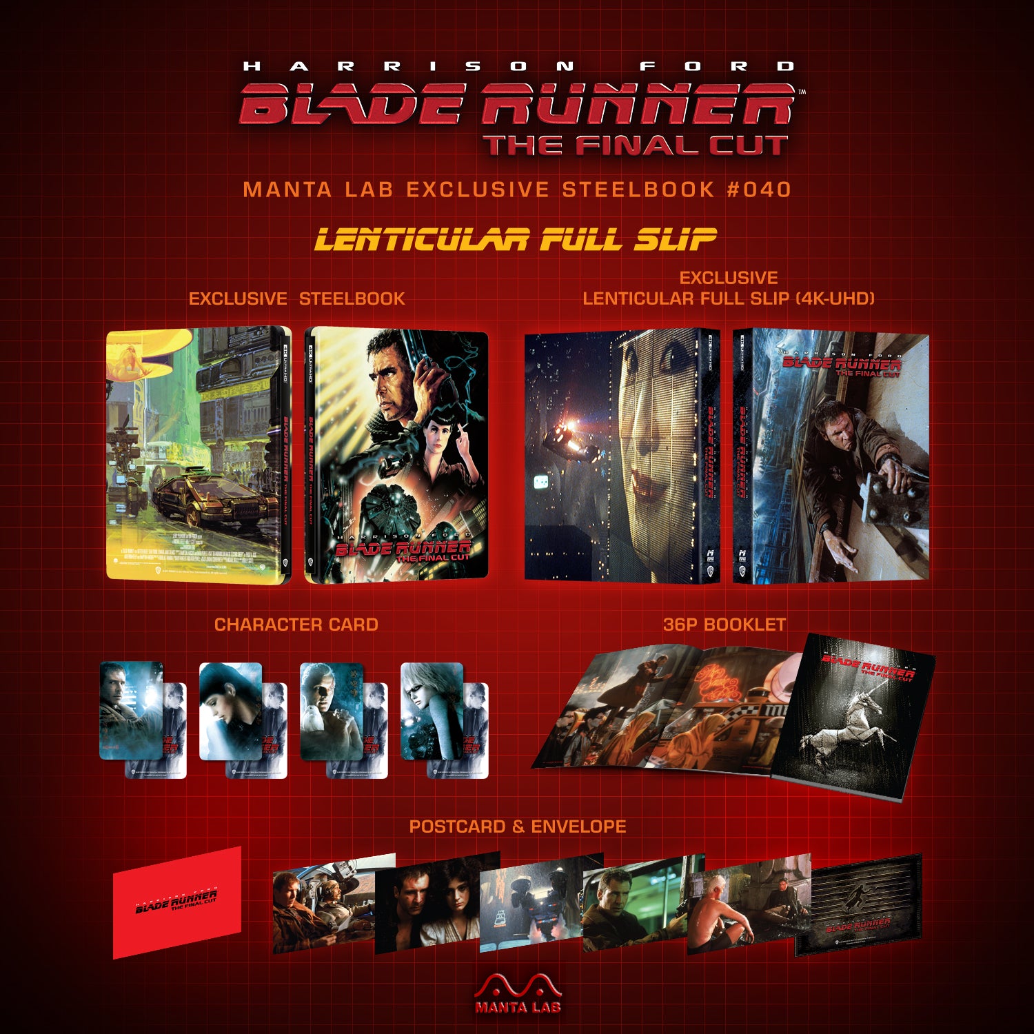 [ME#40] Blade Runner Steelbook (Lenticular Full Slip)