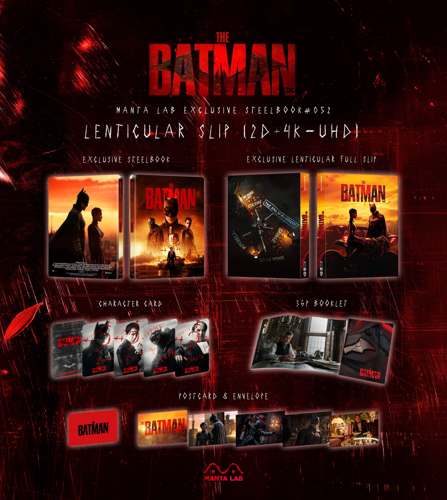 [ME#52] The Batman Steelbook (Lenticular Full Slip)