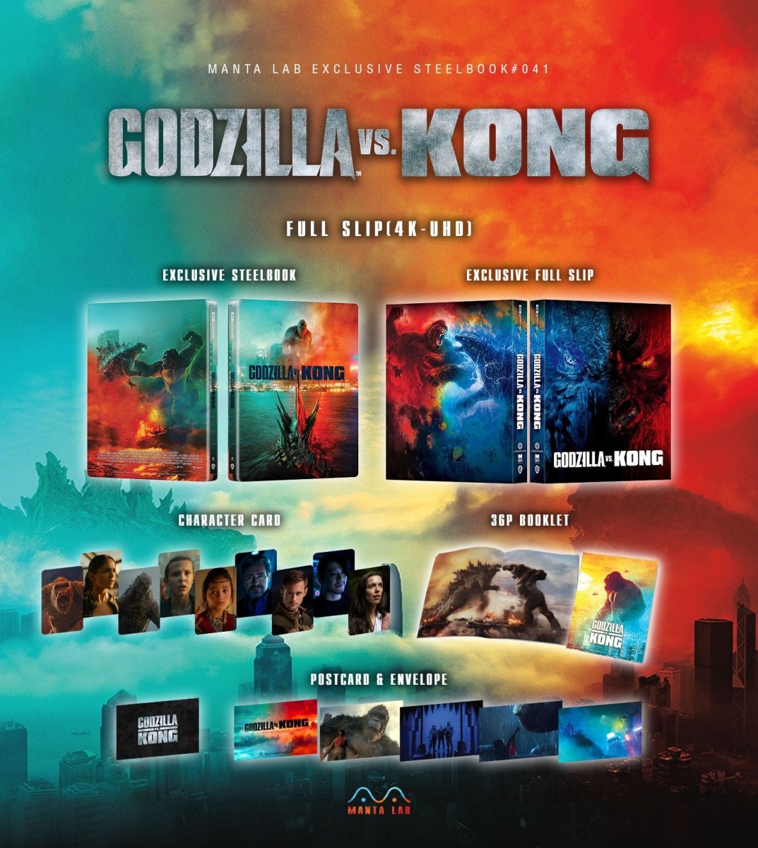 [ME41] Godzilla vs. Kong Steelbook (Full Slip) in - STEELBOOK by Collectong | Collectong