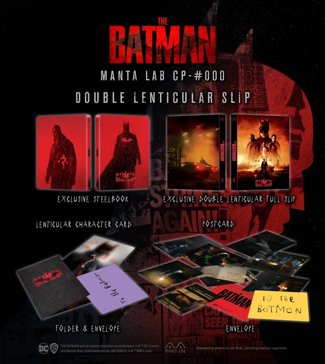 [MCP-000] The Batman Steelbook (Double Lenticular Full Slip)(Consumer Product) in - by WARNER | Collectong