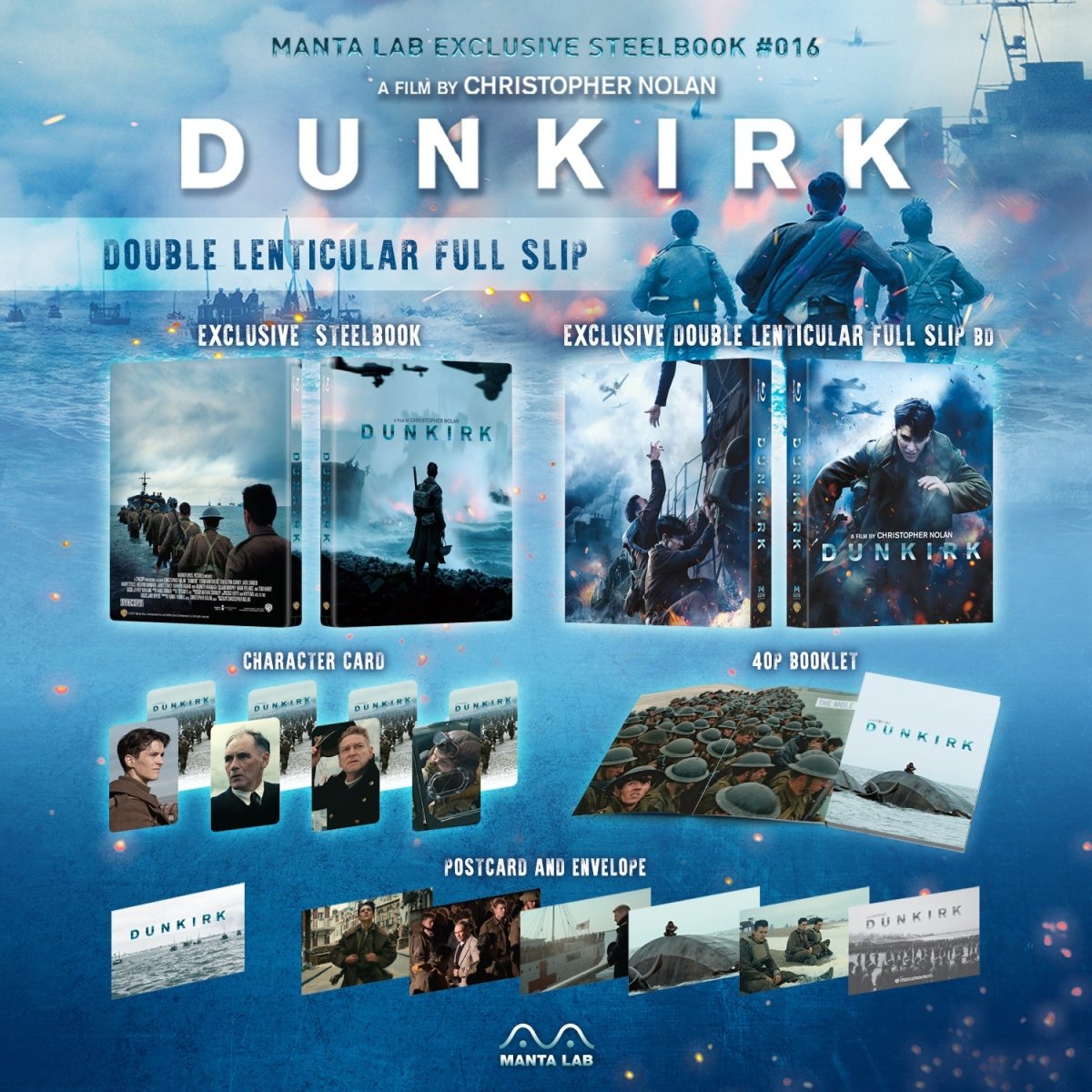 [ME16] Dunkirk Steelbook (Double Lenticular Full Slip) in - STEELBOOK by WARNER | Collectong