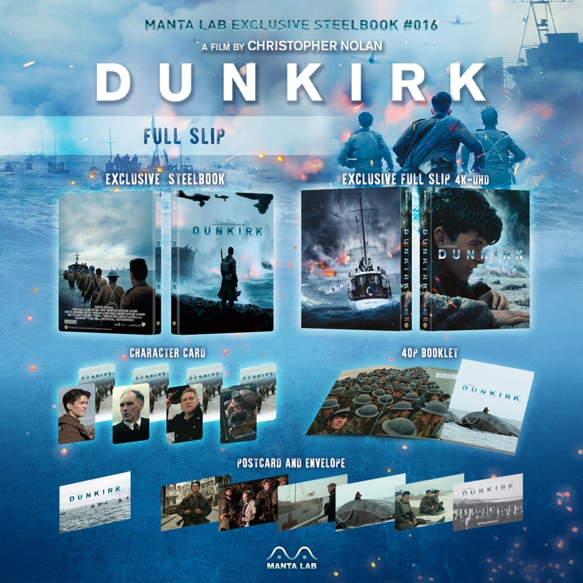 [ME16] Dunkirk Steelbook (Full Slip) in - STEELBOOK by WARNER | Collectong