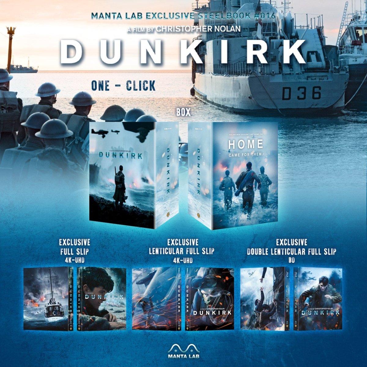 [ME16] Dunkirk Steelbook (One Click) in - STEELBOOK by WARNER | Collectong