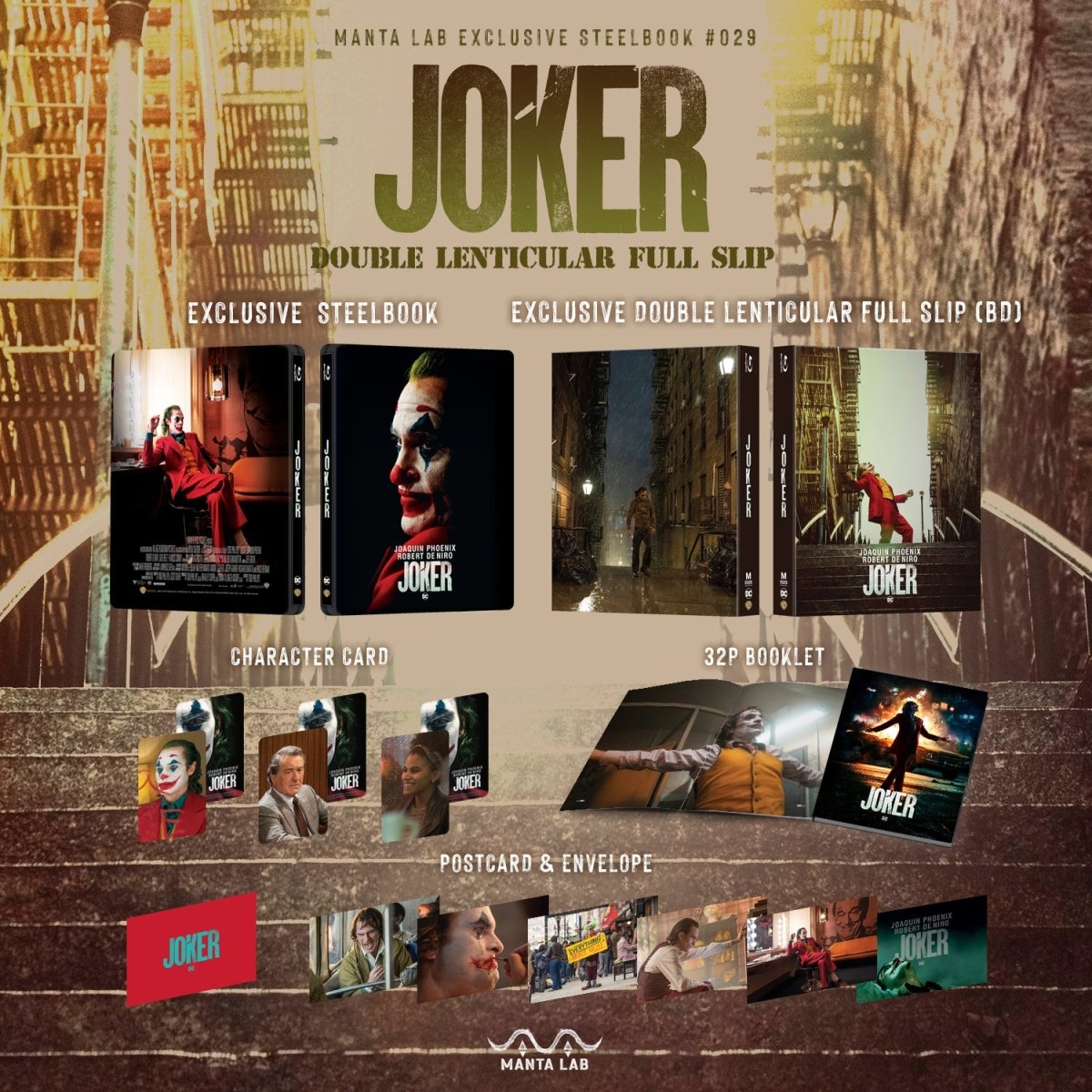 [ME29] JOKER STEELBOOK (DOUBLE LENTICULAR FULL SLIP)(BD) in - STEELBOOK by WARNER | Collectong