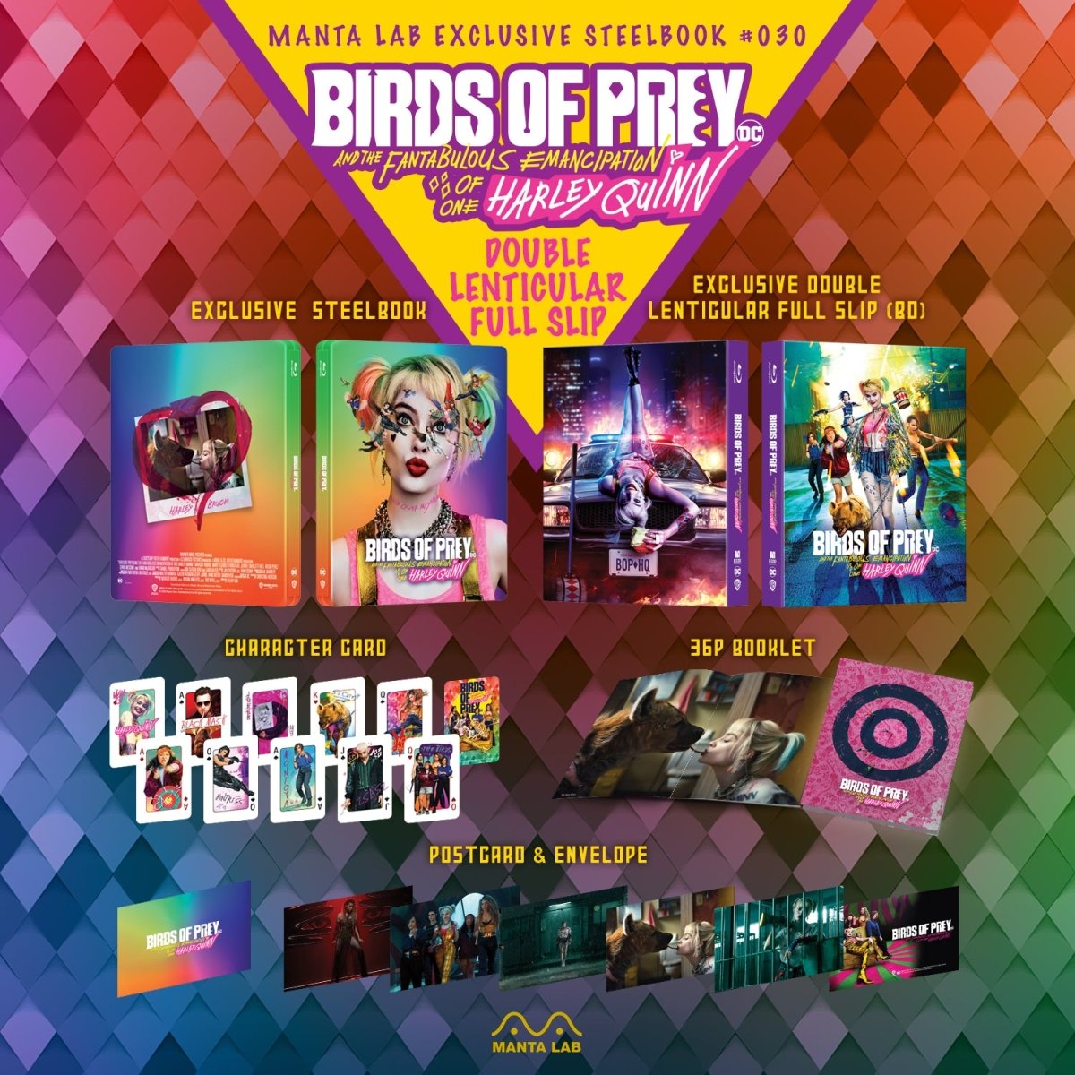 [ME30] Birds of Prey Steelbook (Double Lenticular Full Slip) in - STEELBOOK by WARNER | Collectong