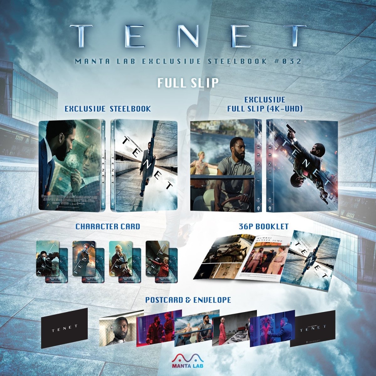 [ME32] Tenet Steelbook (Full Slip) in - STEELBOOK by WARNER | Collectong