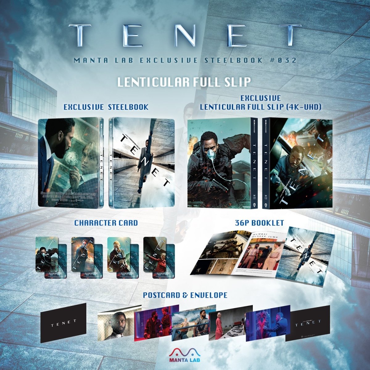 [ME32] Tenet Steelbook (Lenticular Full Slip) in - STEELBOOK by WARNER | Collectong
