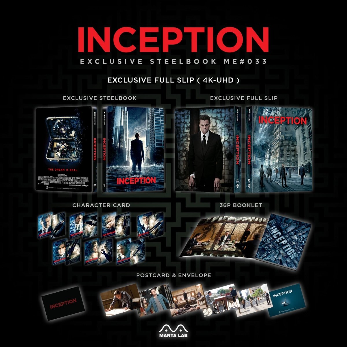 [ME33] Inception Steelbook (Full Slip) in - STEELBOOK by WARNER | Collectong