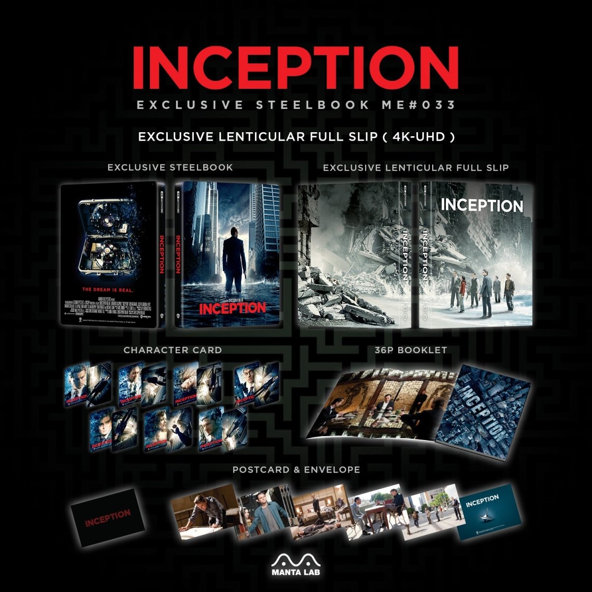 [ME33] Inception Steelbook (Lenticular Full Slip) in - STEELBOOK by WARNER | Collectong