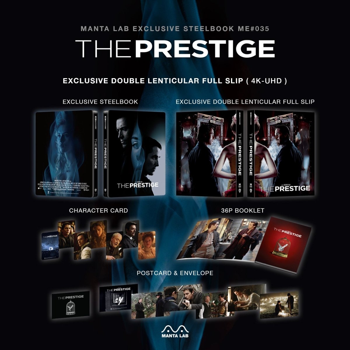 [ME35] The Prestige Steelbook (Double Lenticular Full Slip) in - STEELBOOK by WARNER | Collectong