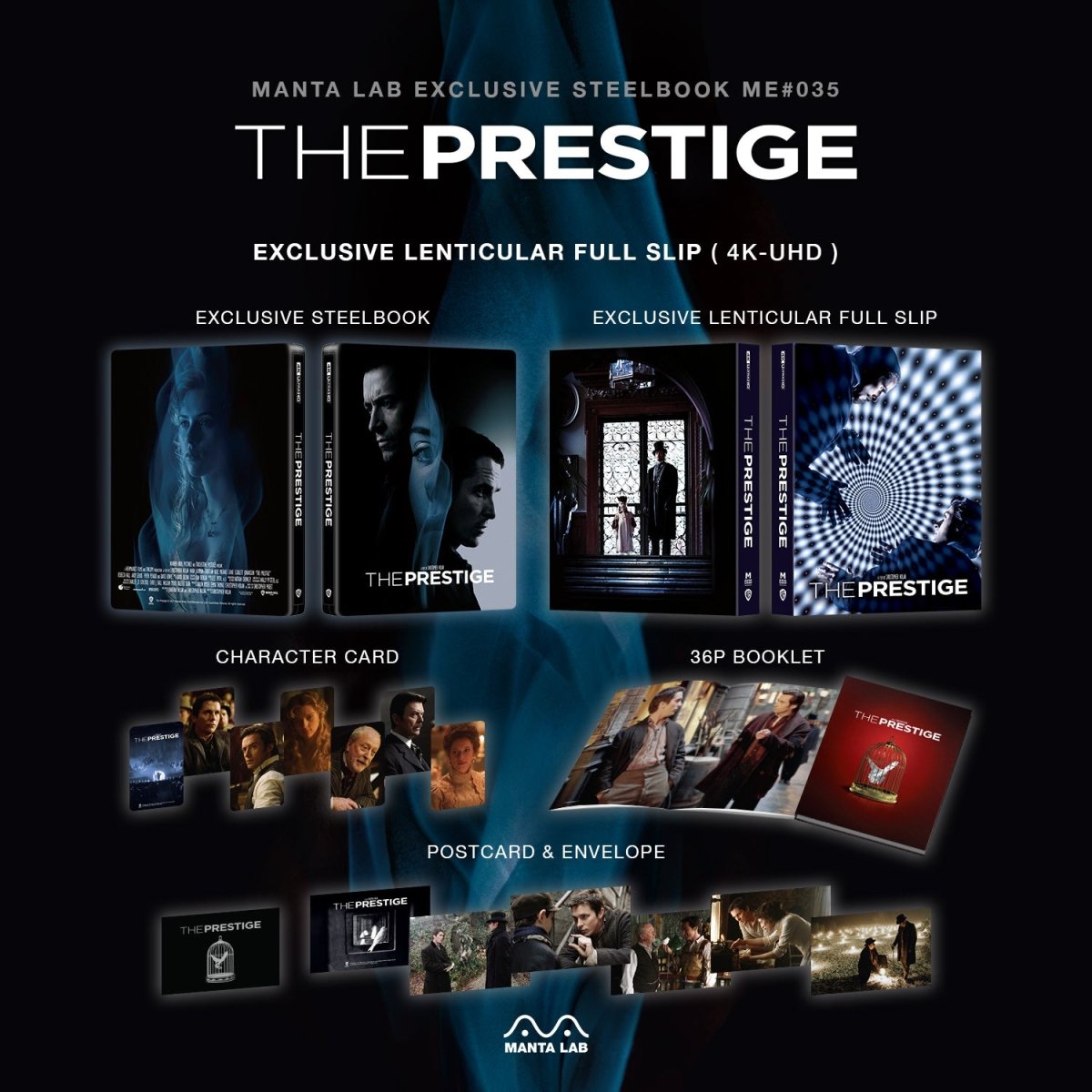 [ME35] The Prestige Steelbook (Lenticular Full Slip) in - STEELBOOK by WARNER | Collectong