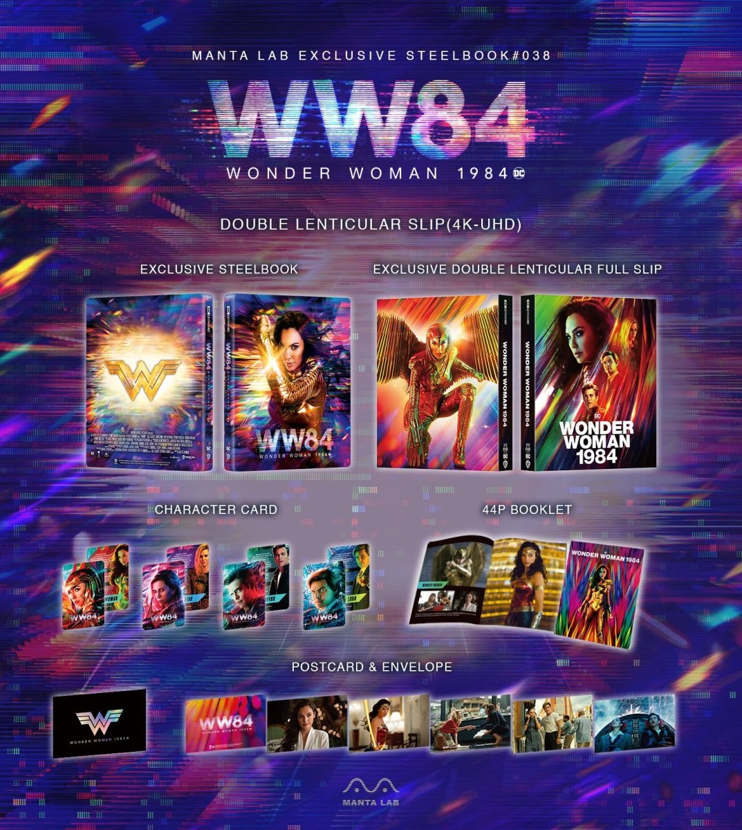 [ME38] Wonder Woman 1984 Steelbook (Double Lenticular Full Slip) in - STEELBOOK by WARNER | Collectong