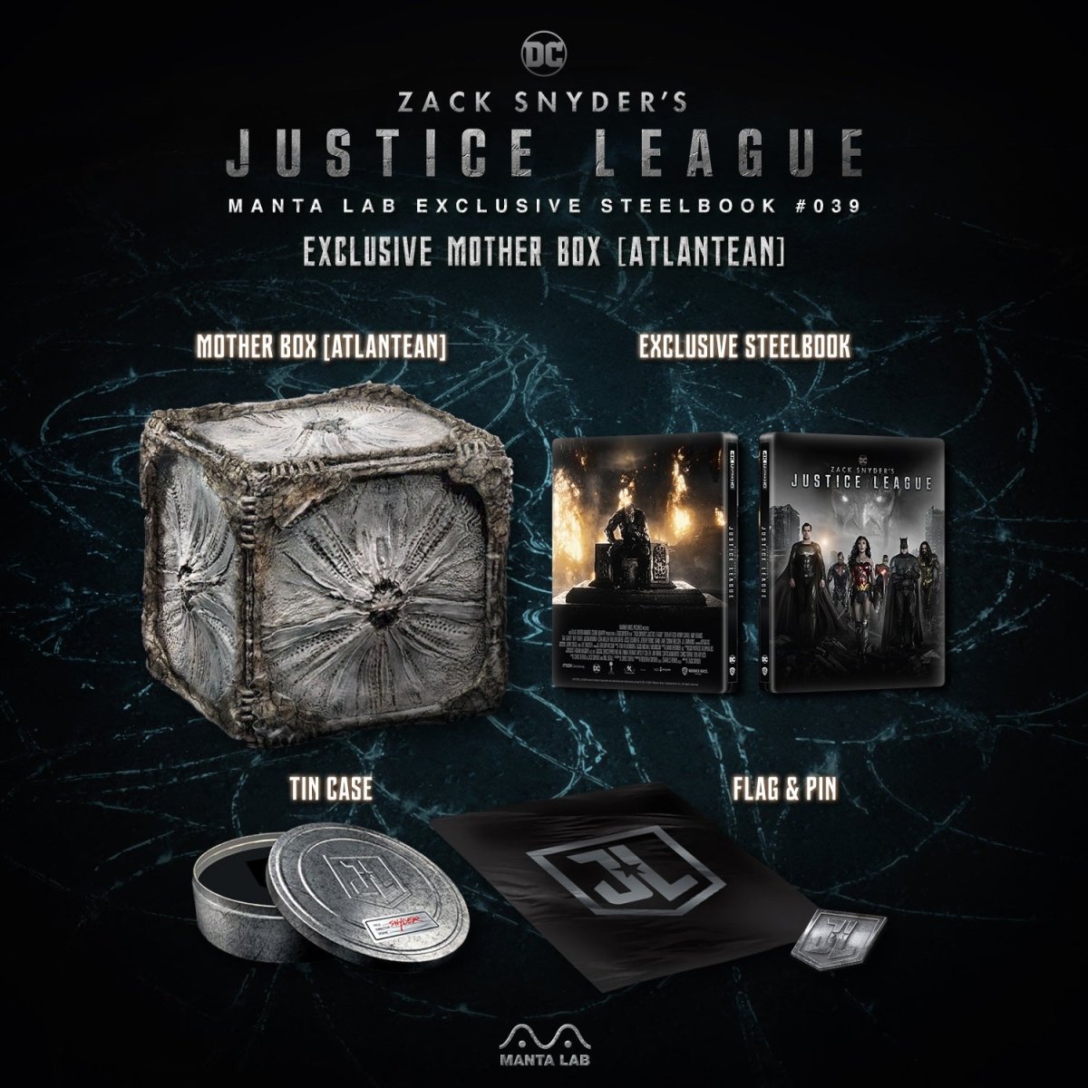 [ME39] Zack Snyder's Justice League Steelbook (Motherbox AT) in - STEELBOOK by WARNER | Collectong