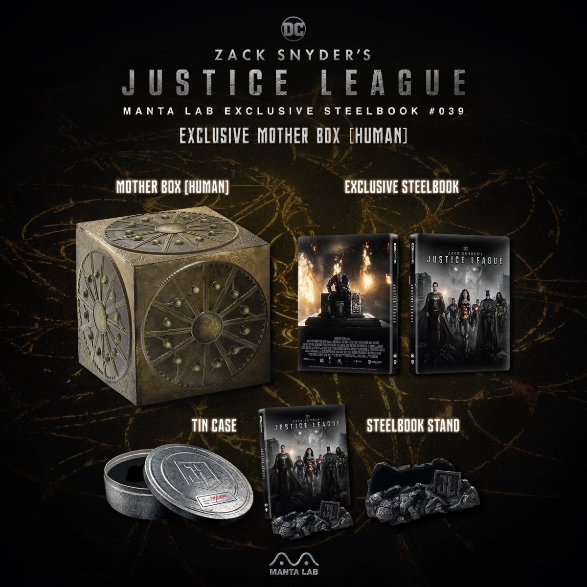 [ME39] Zack Snyder's Justice League Steelbook (Motherbox HU) in - STEELBOOK by WARNER | Collectong