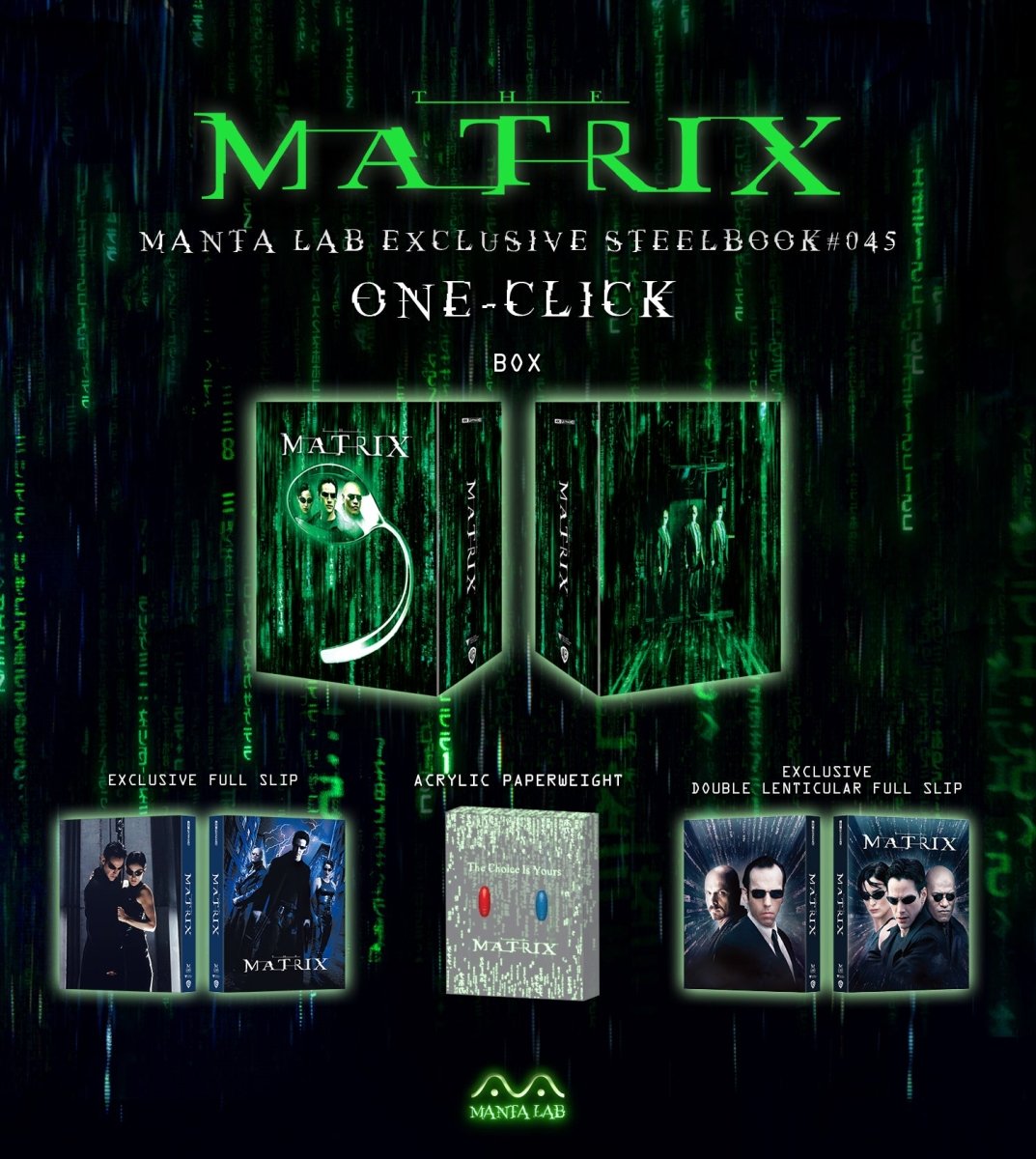 [ME45] The Matrix Steelbook (One Click) in - STEELBOOK by WARNER | Collectong
