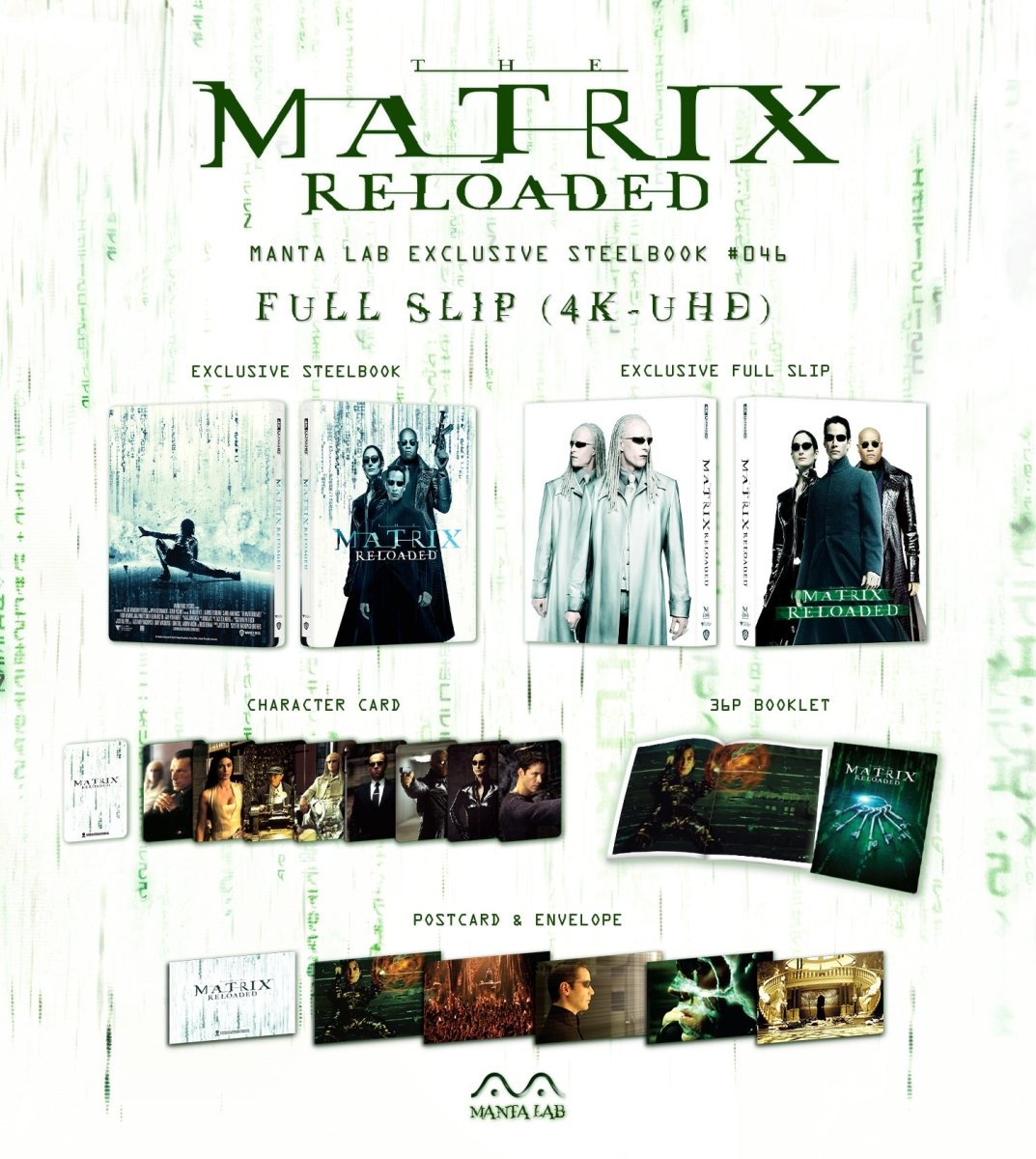 [ME46] The Matrix Reloaded Steelbook (Full Slip) in - STEELBOOK by WARNER | Collectong