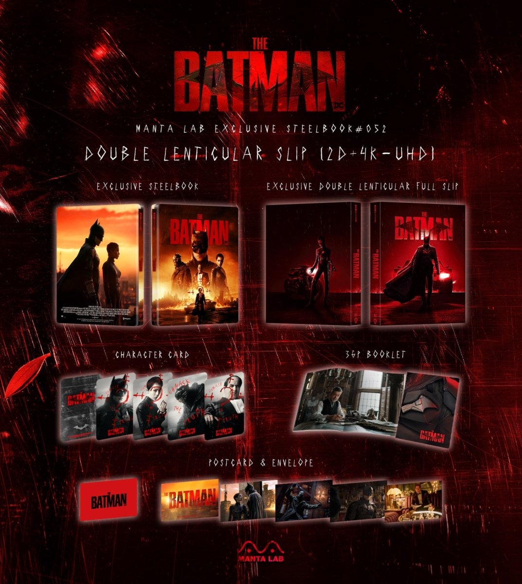 [ME52] The Batman Steelbook (Double Lenticular Full Slip) in - STEELBOOK by WARNER | Collectong