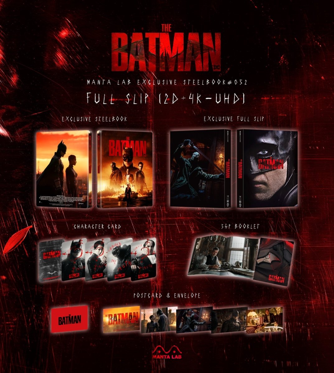 [ME52] The Batman Steelbook (Full Slip) in - STEELBOOK by WARNER | Collectong