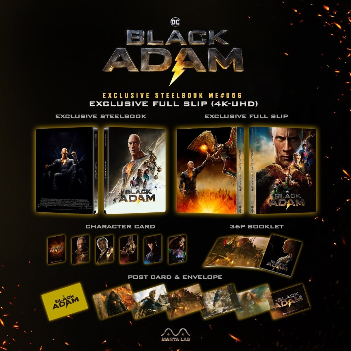 [ME56] Black Adam Steelbook (Full Slip) in - STEELBOOK by WARNER | Collectong